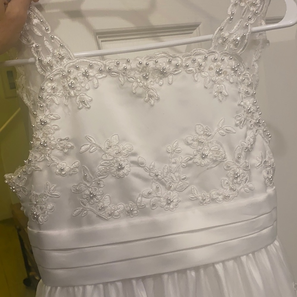 First communion dress or flower girl . Worn once.
